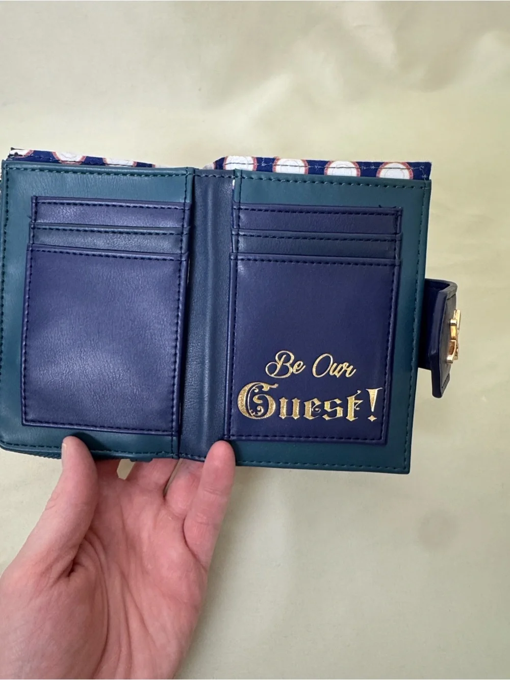 Loungefly Blue Beauty and the Beast Lumière Mini Backpack with Matching Wallet - Picture 14 of 16
